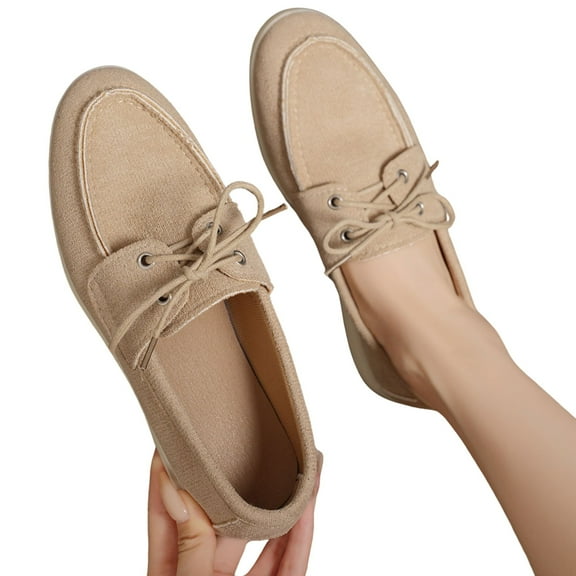 CHICVOMEY Oxford Shoes for Women Loafers Business Casual Loafers Lightweight Work Dressy Loafers Slip On Leather Flats with Memory Foam Insole