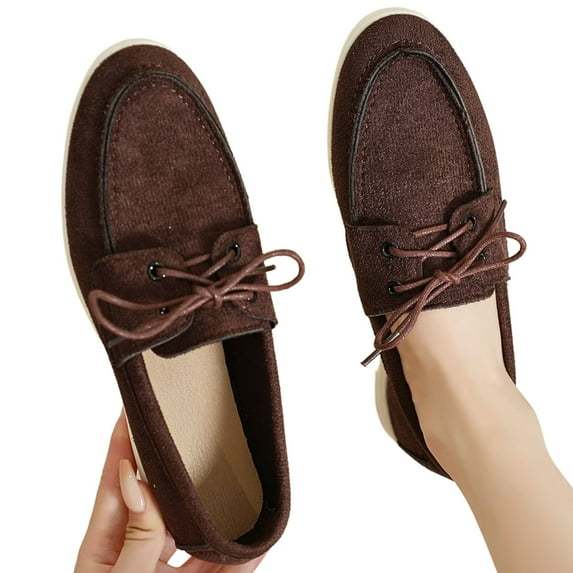 CHICVOMEY Oxford Shoes for Women Loafers Business Casual Loafers Lightweight Work Dressy Loafers Slip On Leather Flats with Memory Foam Insole