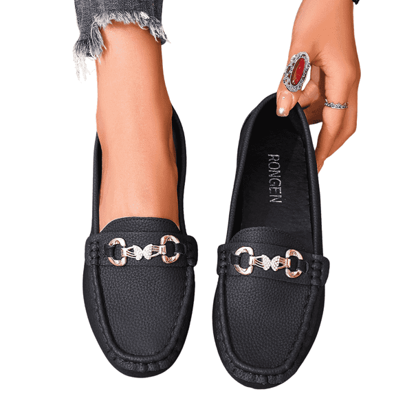 CHICVOMEY Penny Loafers for Women Flats Business Casual Loafers Comfortable Lightweight Work Dressy Loafers Slip On Flats with Memory Foam Insole