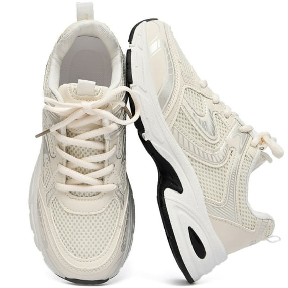 CHICVOMEY Vintage Casual Sneakers for Women Chunky Fashion Tennis Sneakers Breathable Lightweight Running&Walking Sneakers Unisex for Athletic Gym Workout