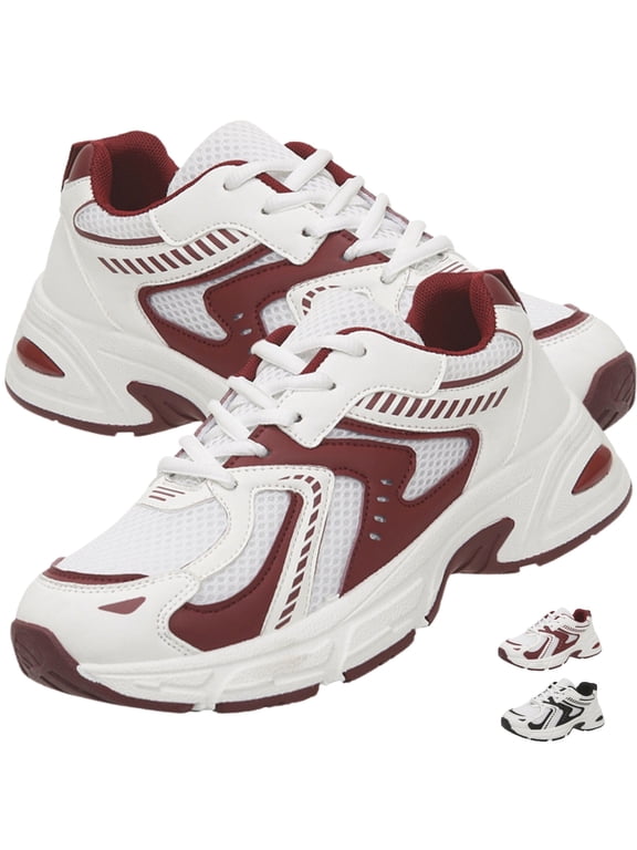 Vintage Casual Sneakers for Women Chunky Fashion Sneakers Breathable Mesh Lightweight Tennis Sneakers with Arch Support Unisex