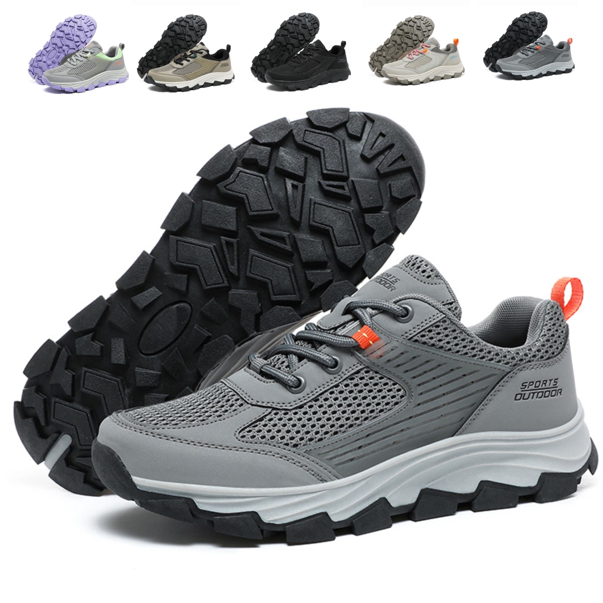 PPCHVOMEY Women's Hiking Sneakers Breathable Lightweight Walking Shoes Orthopedic Support Arch Comfort Trail Running Gym Workout Shoes