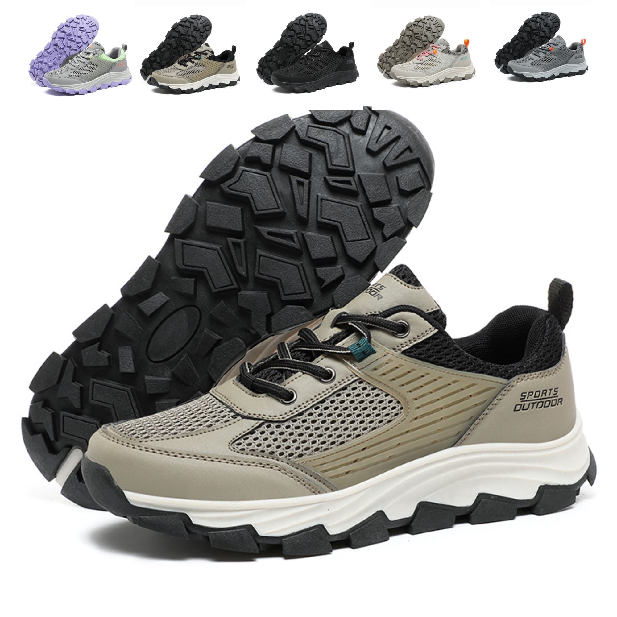 PPCHVOMEY Women's Hiking Sneakers Breathable Lightweight Walking Shoes Orthopedic Support Arch Comfort Trail Running Gym Workout Shoes