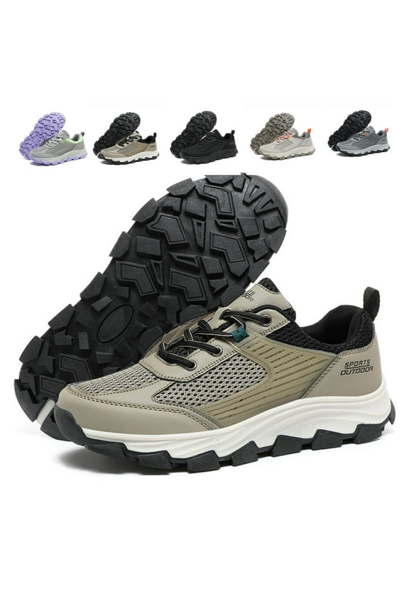 Women's Hiking Sneakers Breathable Lightweight Walking Shoes Orthopedic Support Arch Comfort Trail Running Gym Workout Shoes