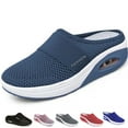 thumbnail image 1 of CHICVOMEY Women's Orthopedic Walking Shoes Air Cushion Slip On Mule Diabetic Friendly with Arch Support Non-Slip Platform Sole Breathable Mesh Sneakers for Women, 1 of 6