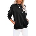 thumbnail image 1 of PPCHVOY Women's Casual Long Sleeve Color Block/Solid Tops Crewneck Sweatshirts Cute Loose Fit Pullover Tops for Women S-2XL, 1 of 5