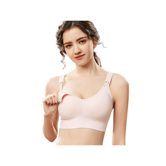 PPCHVOY Women's Wide Strap Nursing Bras Maternity Bra Full Coverage Non-Slip Support for Large Cups Breastfeeding Underwear for Women M-2XL