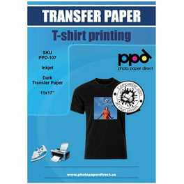 Pen + Gear White Fabric Transfer Paper, Inkjet Printable, 8.5 x 11 inches,  6 Sheets 