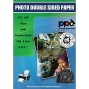 PPD Inkjet Matte Double Sided Heavyweight Photo Quality Paper LTR 8.5 x 11" 53lbs. 210gsm 9mil x 50 sheets (PPD045-50)