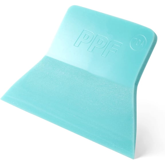 PPF Squeegee Vinyl Wrap Tool, 70A Hardness Anti-Scratch Rubber Scraper Soft TPU Mini Squeegee Window Tint Tool for Paint Protection Film, Squeegee for Window Cleaning (TF Blue)