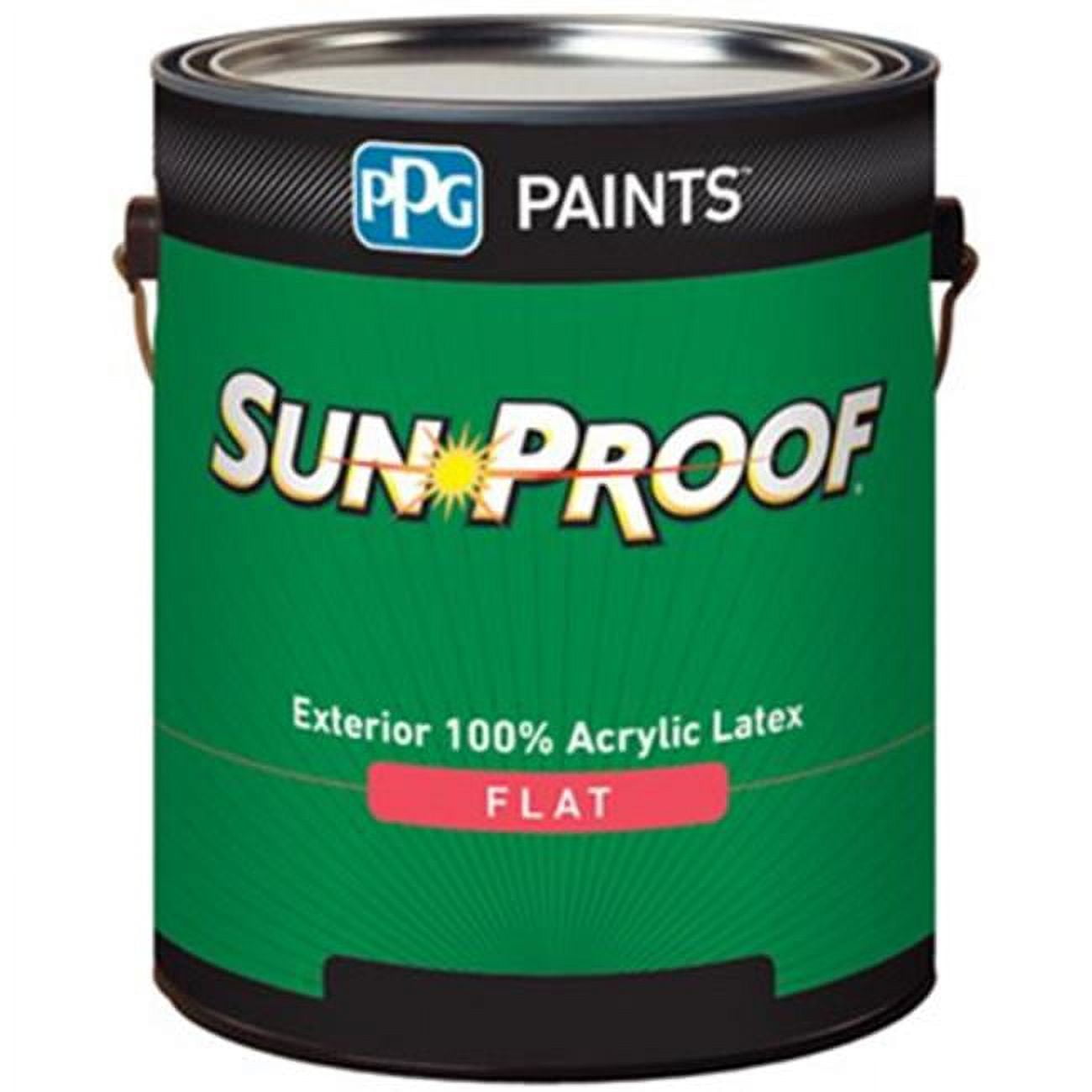 PPG 76-151XI-01 1 gal Sun Proof Exterior House & Trim Latex, Satin Black