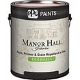 thumbnail image 1 of PPG Architectural 82-300-01 1 gal Manor Hall Interior Eggshell Latex Paint, Bright White - Pack of 4, 1 of 1