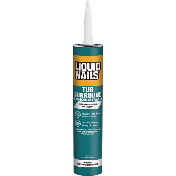 PPG Industries Liquid Nails Adhesive - VOC Compliant - 10 oz White
