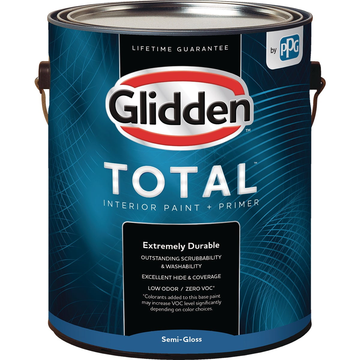 PPG Glidden GLTIN30DB01 Total Interior Latex SemiGloss Ultra Deep Base