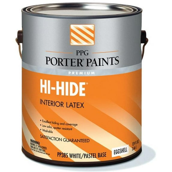 PPG Porter Paints PP385-01 Hi-Hide Eggshell Latex Pastel Paint - gal - Pack of 4
