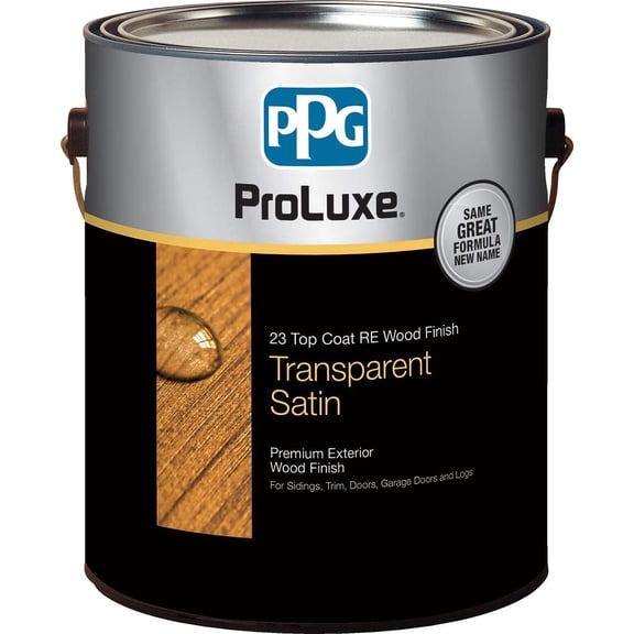 PPG ProLuxe 23 Top Coat R.E. Wood Finish, 1 Gallon, 045 Mahogany