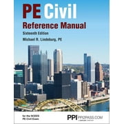 PPI PE Civil Reference Manual, 16th Edition, A Comprehensive Civil Engineering Review Book (Hardcover)
