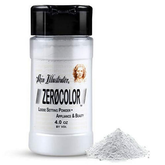 PPI Skin Illustrator Zero Color Loose Setting Powder Color Less Translucent Face Powder for Setting Makeup 3oz Shaker Top Bottle