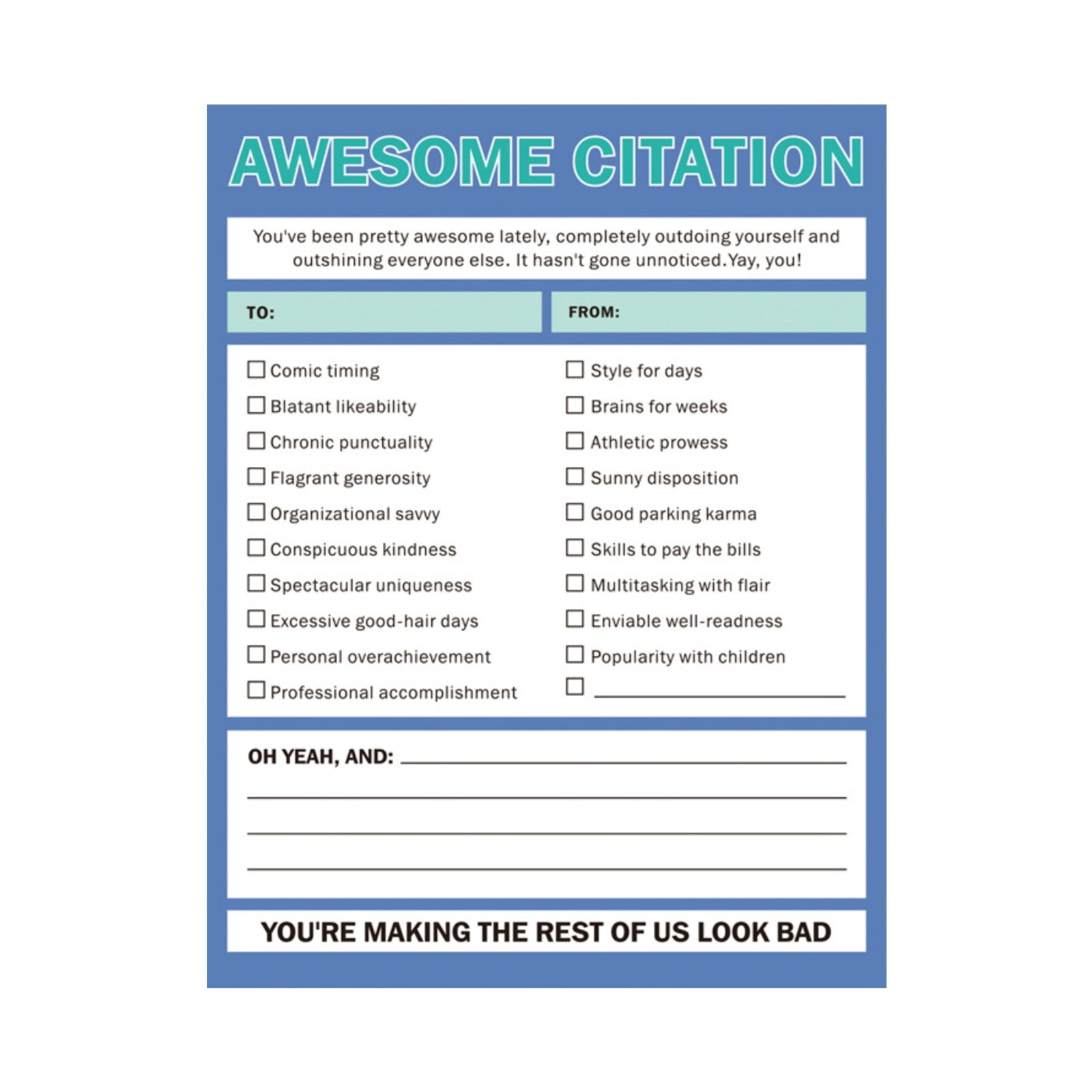PPKVUFD 1 Pack Attitude of Gratitude Nifty Note Pad, Gratitude ...