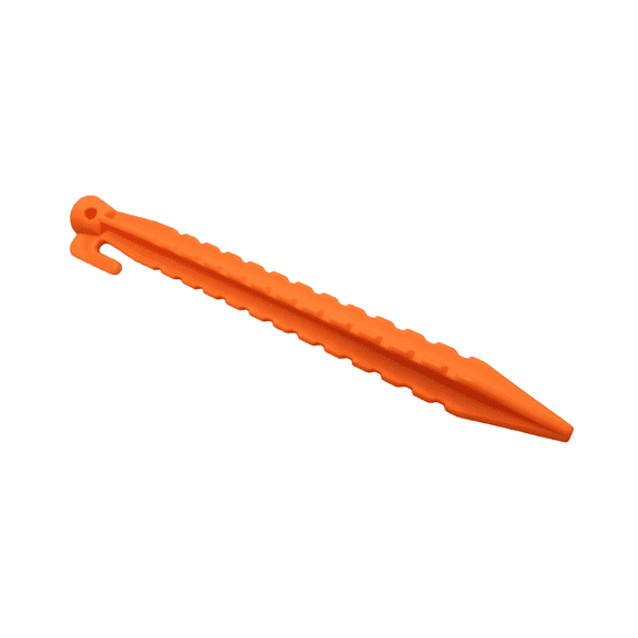 PPKVUFD 1 Pack Plastic Tent Stakes, 8.8 inches Heavy Duty Beach Tent Pegs Canopy Stakes, Ideal for Sand, Camping, Backpacking, Beach, Garden, and Lawn Use