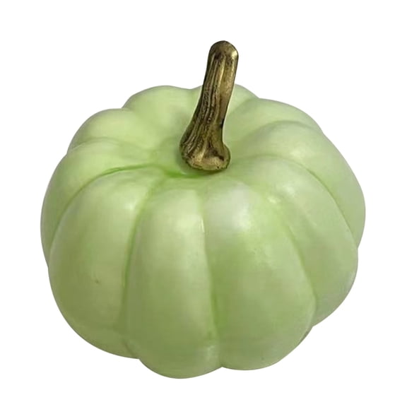 PPKVUFD 1 Pcs Small Artificial Pumpkins Decorative Pumpkins Foam Pumpkins 3" Wide for Decorating Autumn Harvest Outdoor Indoor Fall Decor Centerpiece Table Decorations(Style1-H)