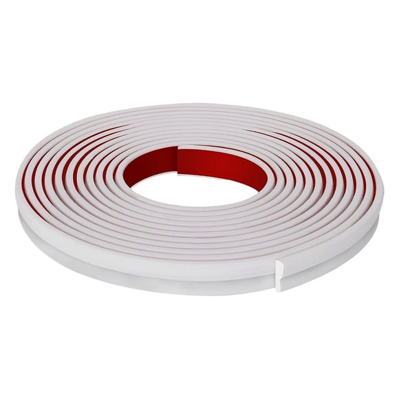 PPKVUFD 10 Ft Peel and Stick Flexible Vinyl Molding Trim for Wall Tile Edges, Kitchen backsplash, Mirrior Frame in White