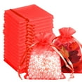 thumbnail image 1 of PPKVUFD 100pcs Organza Gift Bags, 3 x 4 inch Candy Mesh Drawstring Favor Bags Jewelry Pouches for Christmas Wedding Party, 1 of 8