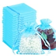 thumbnail image 1 of PPKVUFD 100pcs Organza Gift Bags, 3 x 4 inch Candy Mesh Drawstring Favor Bags Jewelry Pouches for Christmas Wedding Party, 1 of 5