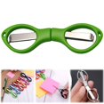 thumbnail image 1 of PPKVUFD 1PCS Folding Scissors, Portable Travel Scissor, Gift for Men Glasses Shaped Mini Shear Telescopic Cutter, Anti Rust Stainless Steel Scissors for Fishing Sewing Home Office, 1 of 9