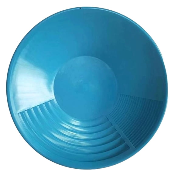 PPKVUFD 1Pc 15 Inch Gold Panning Pan - Dual Riffles for Easier Mining and Prospecting
