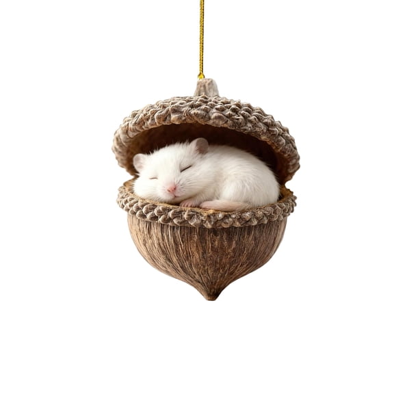 PPKVUFD 1Pcs Animal Ornaments for Christmas Tree, Christmas Ornaments 2025 Forest Animals Little Animals 2D Acrylic Hanging Decoration Gift for Animal Lovers(V-B)