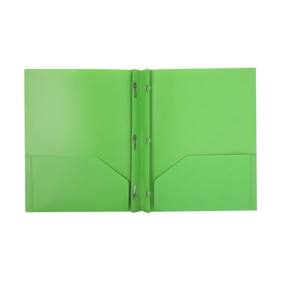 PPKVUFD 1Pcs Plastic Folders with Pockets and Prongs, Two Pocket Folder with Brads, 3 Prong Folders with Pockets, 2 Pocket Folders with Brads, Letter Size