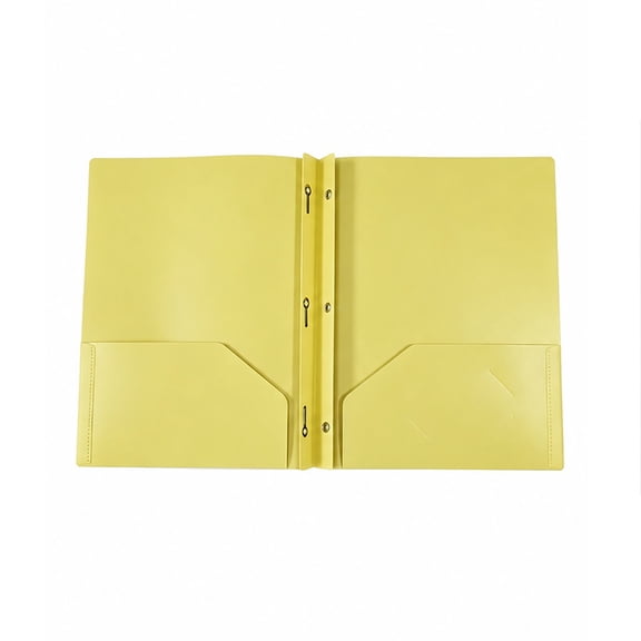 PPKVUFD 1Pcs Plastic Folders with Pockets and Prongs, Two Pocket Folder with Brads, 3 Prong Folders with Pockets, 2 Pocket Folders with Brads, Letter Size