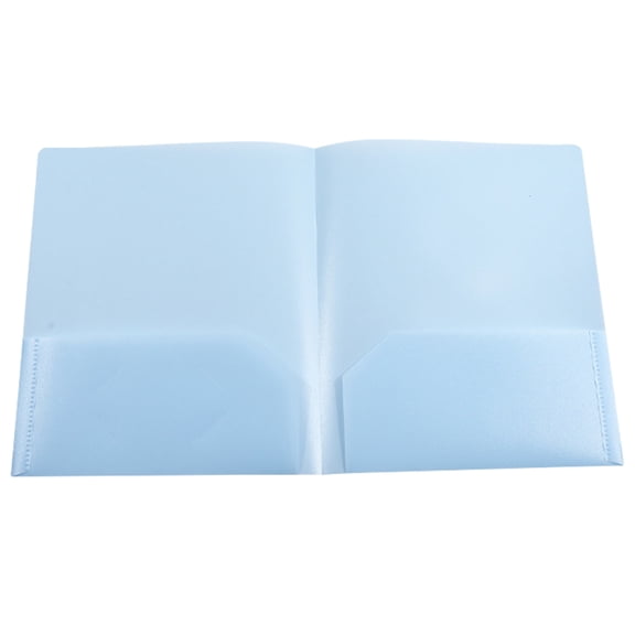 PPKVUFD 1Pcs Plastic Folders with Pockets, Heavy Duty Plastic Folders with 2 Pockets, 2-Pocket Poly Folders Holds Letter Size Paper for Office/Home