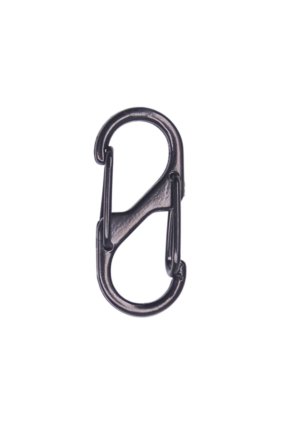 1Pcs Small Carabiner Clip, S Clips Dual Opening Design, Replacement Mini Carabiner Clip, Double-Sided Spring Lock Keychain Snap Hooks Zipper Locks (0.55x1.29inch)