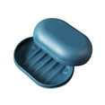 thumbnail image 1 of PPKVUFD 1Pcs Soap Dish Saver Holder, Travel Soap Draining Case Holder Shower Leak Proof Box Case Container with Lid Cover Soap Dish Tray for Kitchen Bathroom Leakproof Soap Box(Blue), 1 of 6
