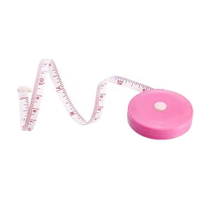 PPKVUFD 1Pcs Soft Tape Measure Retractable Measuring 150CM for Body Fabric Sewing Tailor Cloth Knitting Craft Weight Loss Measurements Retractable Double Scales Rulers, Random Color