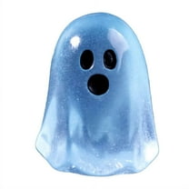 PPKVUFD 1pcs Halloween Mini Ghosts Figures, Luminous Small Little Resin Ghost Figurines to Hide Glow in The Dark Tiny Statue for Halloween Party Favors Dollhouse Decorations Toys