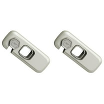 PPKVUFD 2 Pack Refrigerator Lock, Fridge Locks with Sticky Adhesive Pads, Safety Locks for Fridges, Cabinets, Drawers, Double Doors and More