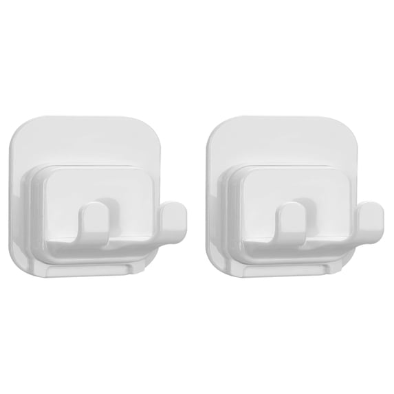 PPKVUFD 2 Pcs Razor Holder for Shower Self Adhesive Waterproof Shaver Razor Holder for Wall Removable & Reusable Loofah Hanger Hooks for Towels Accessories, Kitchen, Bathroom Use