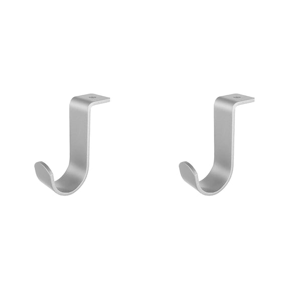 PPKVUFD 2PCS Closet Rod Brackets Heavy Duty 1 Inch Round Closet Rod Holders, Wall Mount Closet Shelf Rod Pole Support Brackets Clothes Storage Hangers