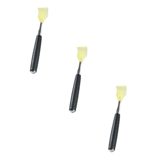PPKVUFD 3 Pack Extendable Back Scratchers, Stainless Steel Portable Telescoping Back Scratchers for Adults Men Women, with Rubber Handles