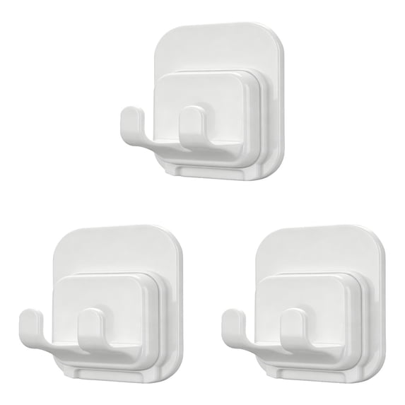 PPKVUFD 3 Pcs Razor Holder for Shower Self Adhesive Waterproof Shaver Razor Holder for Wall Removable & Reusable Loofah Hanger Hooks for Towels Accessories, Kitchen, Bathroom Use