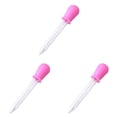 thumbnail image 1 of PPKVUFD 3Pcs Liquid Droppers Silicone Dropper for Feeding, Reduce Mess, Easy Way to Orally Administer, 5ml, Pink, 1 of 8