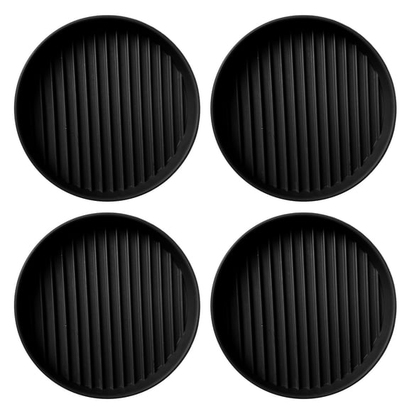 PPKVUFD 4 Pack 2''X2'' Round Rubber Caster Cups, Non Slip Furniture Pads, Anti-Slip Gripper, Anti Skid Furniture Feet, Anti Slide Floor Protector for Bed Couch Table Chair Stoppers
