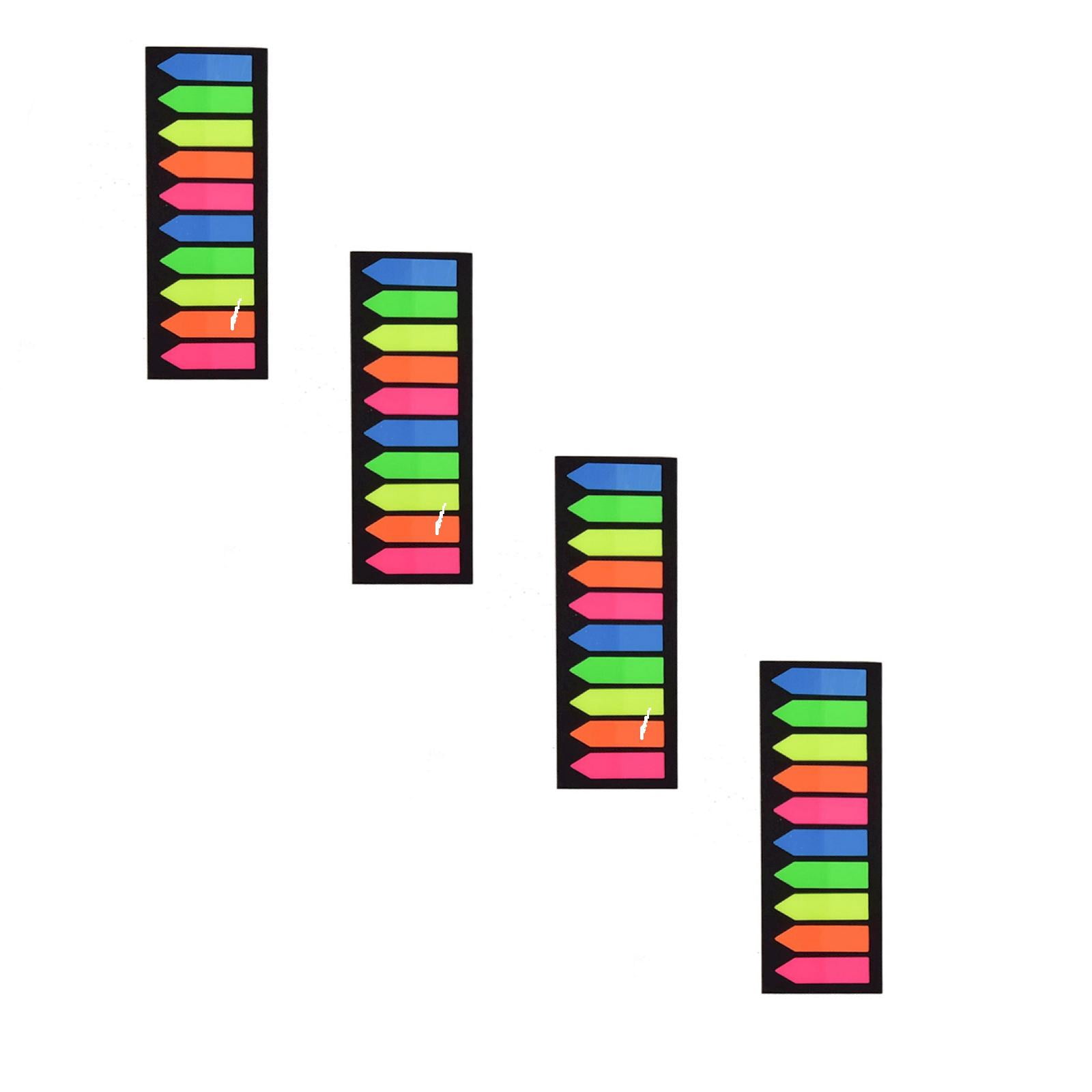 Writeable Sticky Arrow PPKVUFD 4 Packs Page Markers Sticky Index Tabs 800 Pcs, Arrow Flag Tabs ...