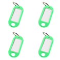 thumbnail image 1 of PPKVUFD 4 Pcs Plastic Key Tags, Green Key Keychain Tags with Labels, Key Chain Label Tags Identifiers ID Tags with Split Ring (Green), 1 of 9