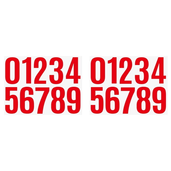PPKVUFD 4 inch Reflective Mailbox Numbers Sticker (0-9, 2 Set) for Outside, Strong Self Adhesive Vinyl House Numbers for mailbox, Signs, Door, Cars, Trucks, Home, Business, Address Number