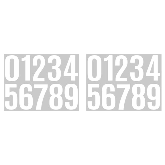 PPKVUFD 4 inch Reflective Mailbox Numbers Sticker (0-9, 2 Set) for Outside, Strong Self Adhesive Vinyl House Numbers for mailbox, Signs, Door, Cars, Trucks, Home, Business, Address Number