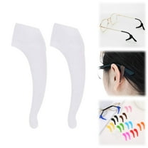 PPKVUFD 5 Pairs Eyeglass Ear Grips - Eye Glasses Ear Grippers Anti-slip Holder, Silicone Ear Hook, Glasses Ear Grip Sleeve Retainer for Sports Glasses, Sunglasses Presbyopia Eyeglass, Clear